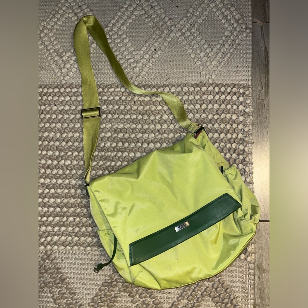 TUMI LIME GREEN LAPTOP BAG